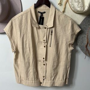Dolce Vita Linen short sleeve jacket